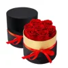 7 rose S scatola nera con bordo dorato