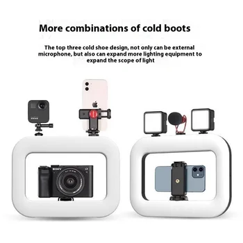 Ring Rabbit 2.1m Tripod Selfie Reverse Charging Fill Light for Live Broadcast and Photography detail image
