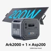 Ark2500 con 1 panel solar de 200W