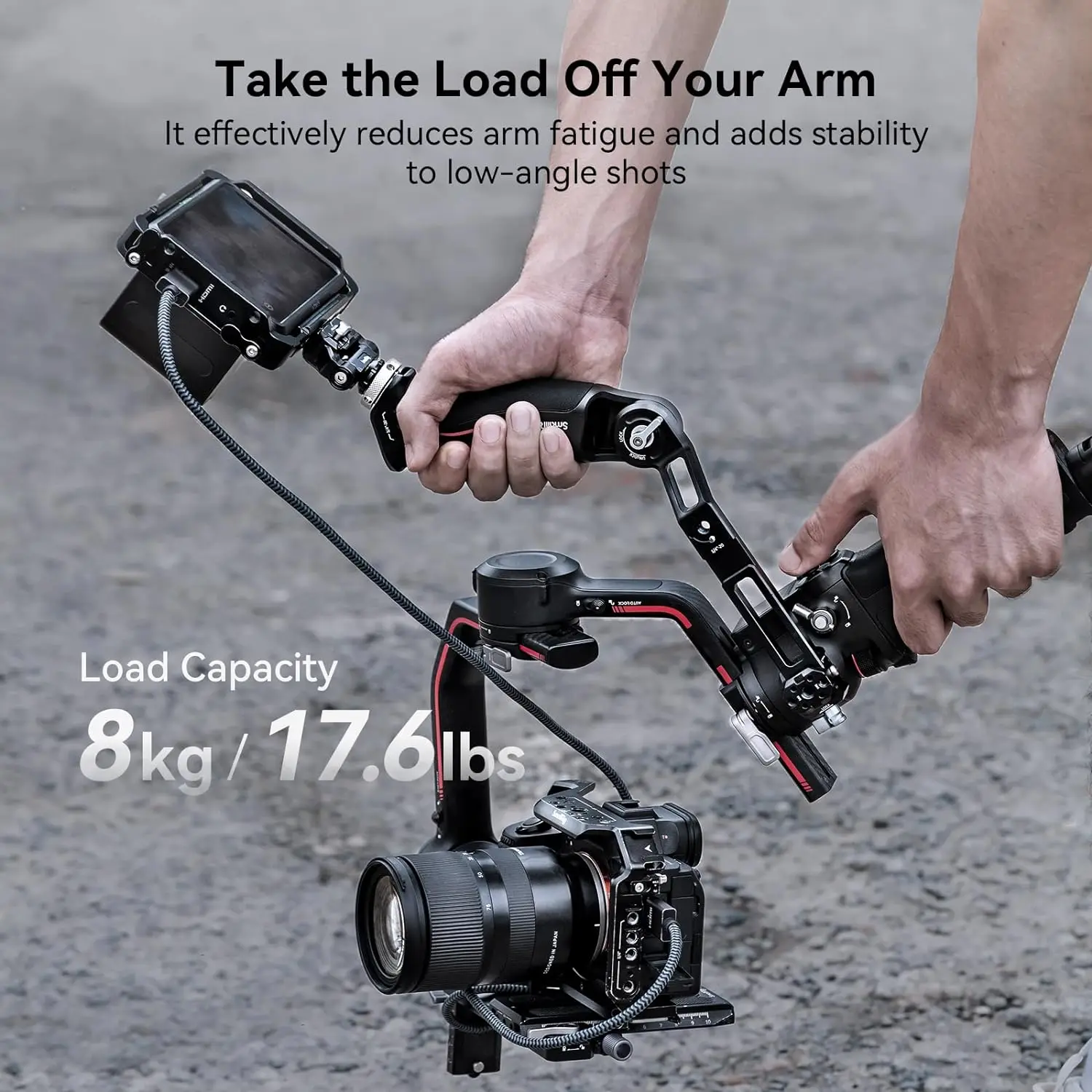 SmallRig Adjustable Sling Handgrip RS3 Mini用スタビライザー取手 3028D