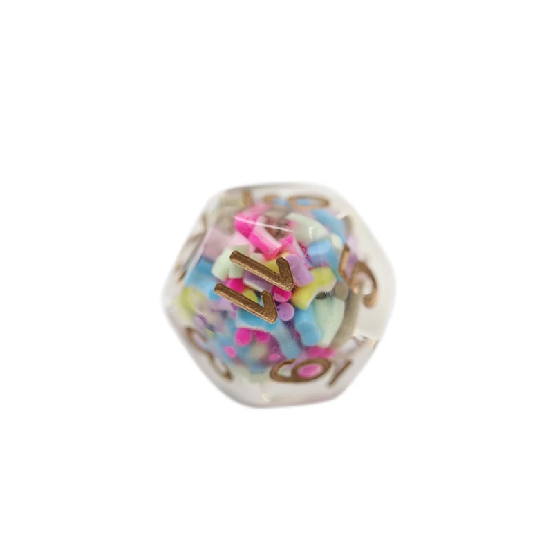 Custom 7pcs RPG Dnd Polyhedral Resin Dice Set 16mm Size for Dnd Games supplier