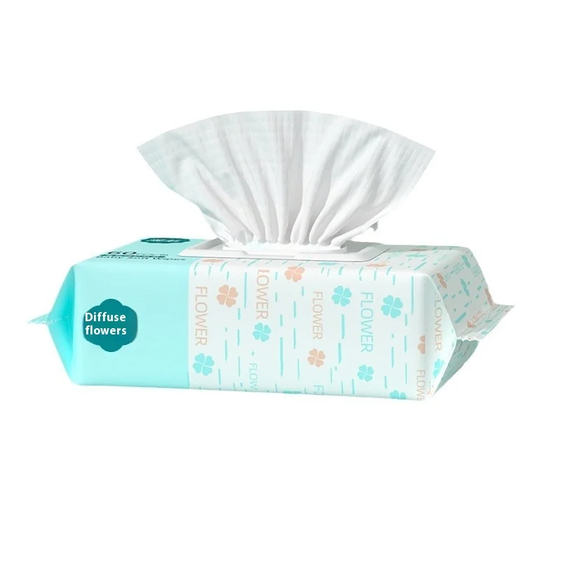 Fabrikvertrieb Lagerware Individuelle 60 Stück Umweltfreundliche Weiche Baby-Feuchttücher für die Hautpflege von Neugeborenen