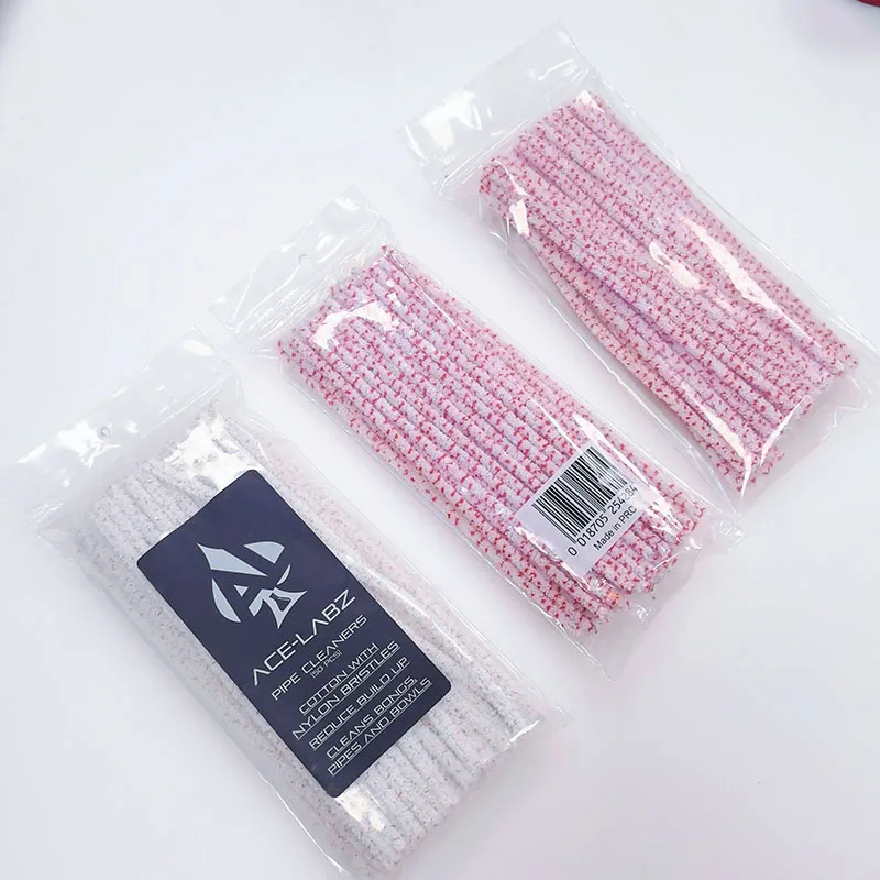 6-Inch Straight Type Smoking Pipe Accessories Custom Size Colorful Cotton Bristle Pipe Cleaners Wholesale 44 CT