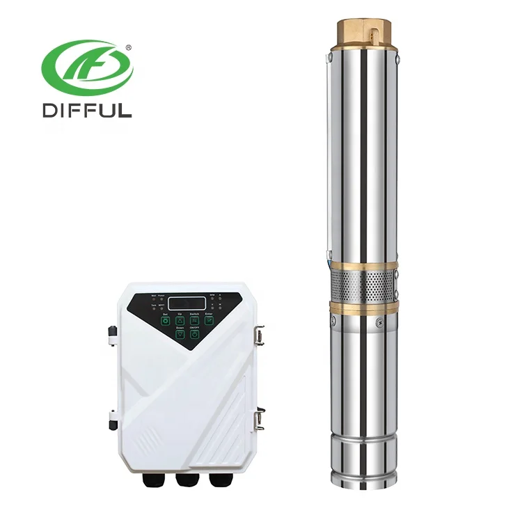 Difful Factory Bore Hole Pump 400w   High Pressure Pump Solar Panel Water Pump for Agricul in South Africa