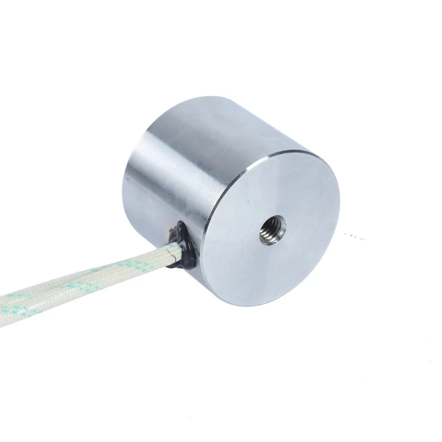 Diameter 35Mm 22Kg Circular Holding Mini Small Solenoid Electromagnet