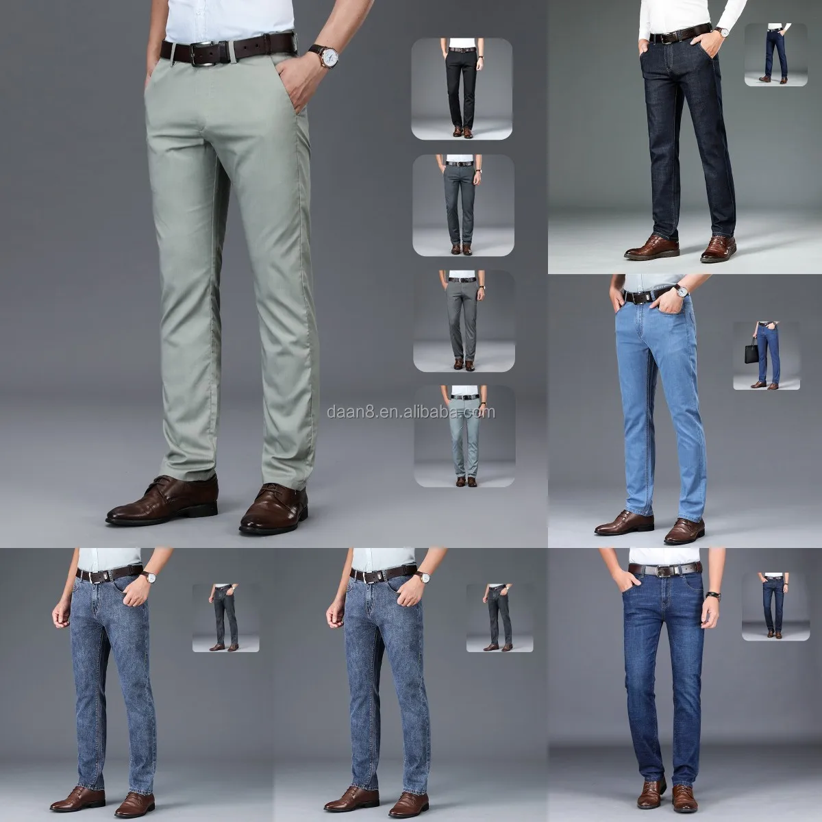 2023 Custom Men's Pocket Jeans Flying Softener Straight Leg Hip Hop