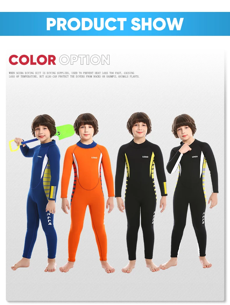 Wholesale Girls Kids One Piece Boys Diving Suit Children Swimsuit Full