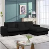 Black + Polyester + 3 Seat + Foam