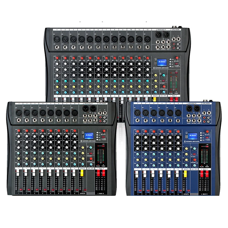 CT8 8 channel mixer sound system professional stereo dj karaoke controller powered audio console mixer