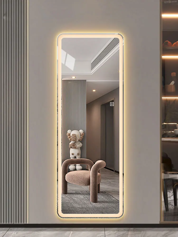 product wholesale large size smart mirror glass sandblast dressing frameless touch screen light dressing led mirror-2