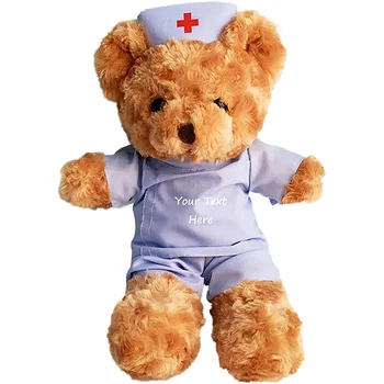 Get Well Teddy Bear with Gray Hoodie 9 Stuffed Animal Plushie Doll for  Comfort and Love with Get Well Soon Card (Tan Nose)
