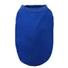 Pure dark blue cotton vest