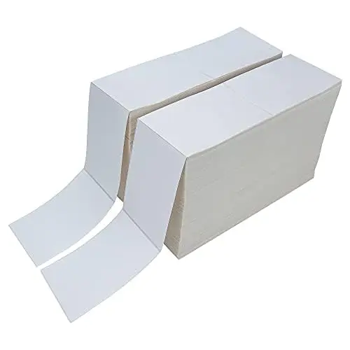 4x6 Fanfold 5000 Thermal Adhesive Sticker 10x15 Impresora Paper 4x6 Thermal Shipping Label for Shipping & Delivery