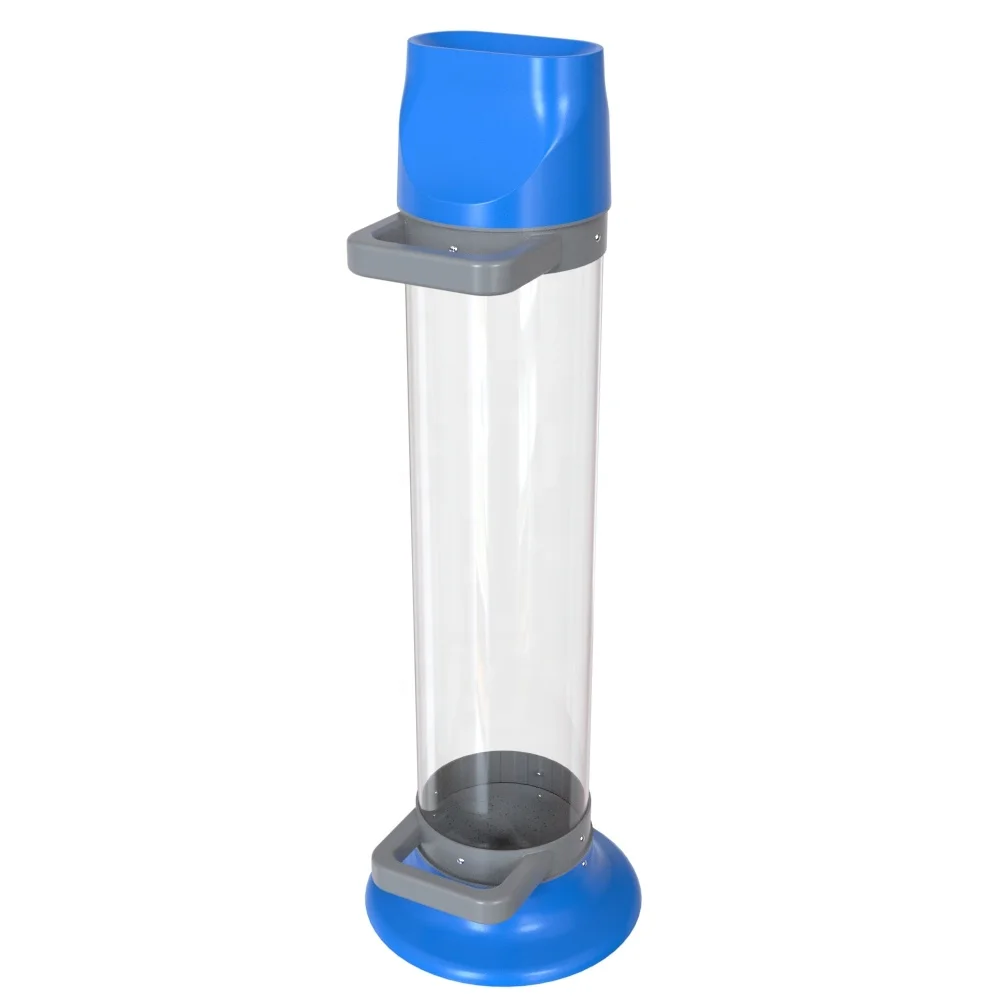 Custom 20L Transparent Battery Recycling Bin Battery Disposal Collection Waste Bin for Business