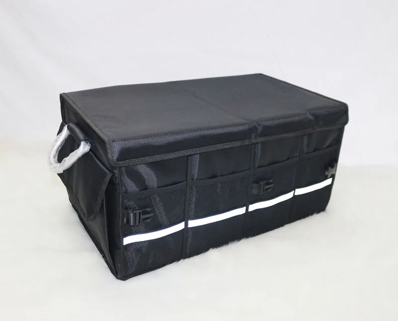 Heavy Duty Waterproof Collapsible Car Trunk Organizer With Lid Travel Cargo Storage Container