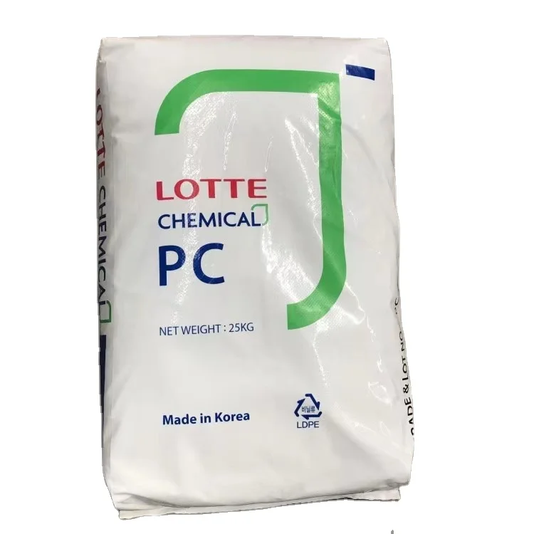 PC / Korea Lotte 1100 Transparent Grade High Rigidity Injection Molding Optical Polycarbonate Plastic Raw Material
