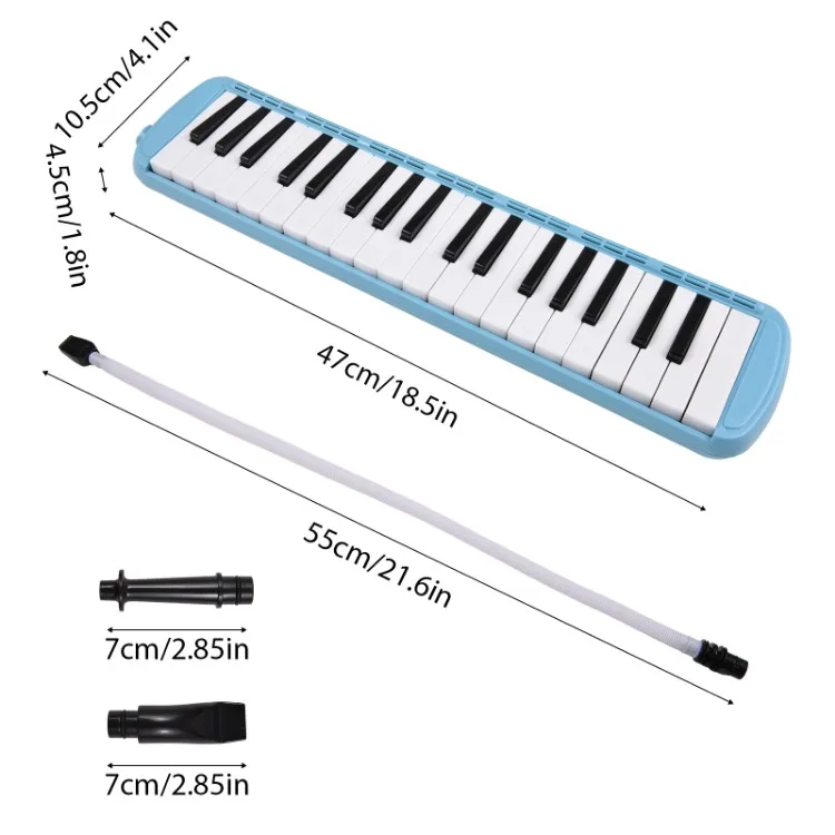 37 Keys Melodica Air Piano Keyboard with Blow Pipes - Perfect for ...