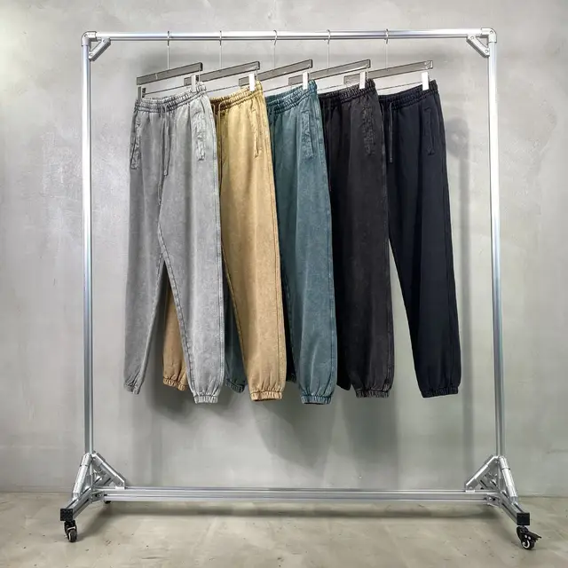 2023 High Quality Outdoor Streetwear Drawstring Cotton Batik Loose Trousers Men's Washed Retro Men's Pants