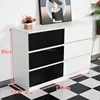White + black 3 drawers + white 3