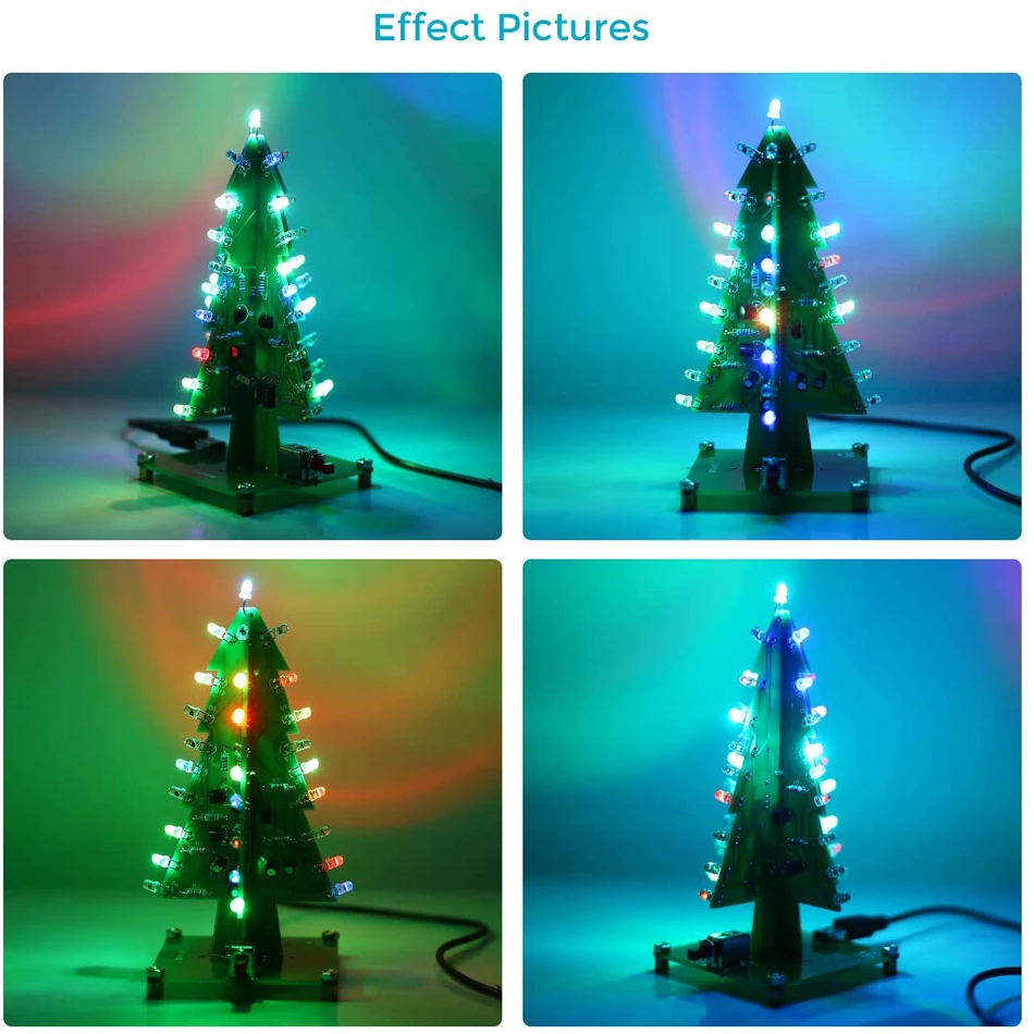 Kit Di Assemblaggio Di Scienze Elettroniche Per Alberi Di Natale Fai Da Te B~p170004543