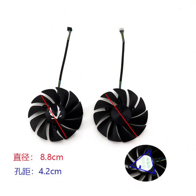 Ventola Di Ricambio Per Scheda Video ZOTAC RTX 3060/3060 Ti - 88mm 4 Pin - Ventola Silenziosa - Foto 4