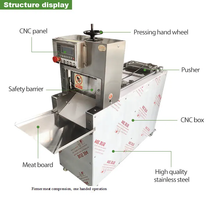 Rebanadora De Carne Fully Automatic Commercial Wide Frozen Fish Meat Bacon Slice Cut Make Slicer 4 Rolls Machine