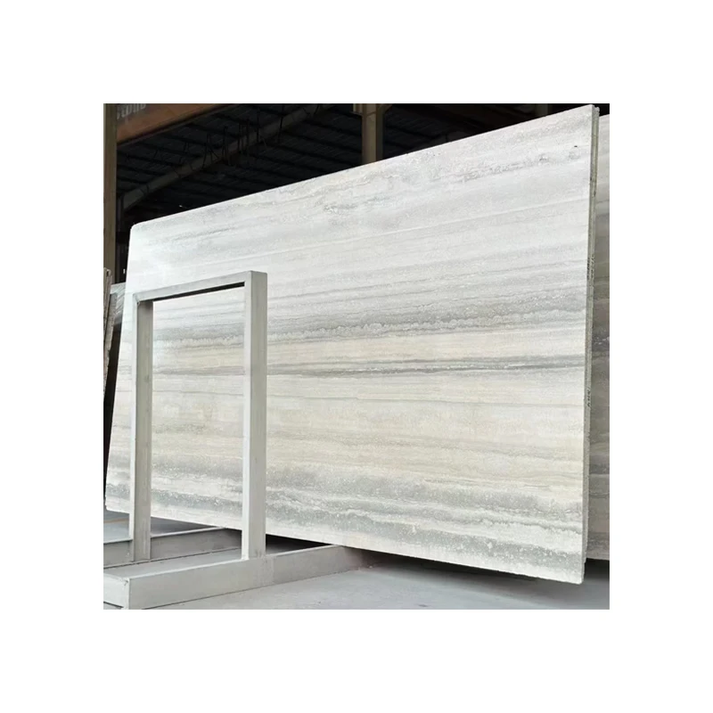 Italian Travertin Natural Beige Slabs Polished Marble White Wall & Floor Tiles Modern Indoor Decor Slab Cut Travertine