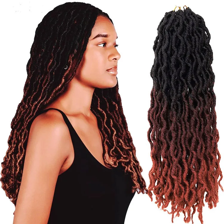 Gypsy Locs Crochet Goddess Faux Locs Ombre Curly Wavy Locs Twist Braiding  Hair Extensions Dreadlocks Hair 18 Inches for Braiding - China Hair and  Hair Products price