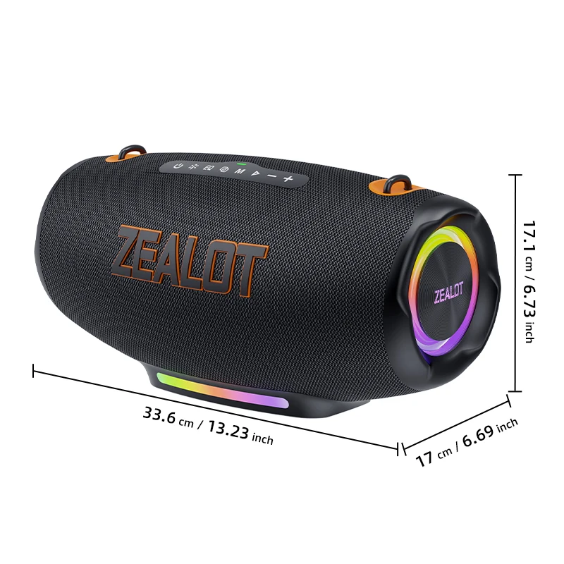 ZEALOT S127 100W Portable Wireless Speaker - Waterproof & Heavy Bass