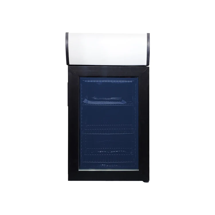 Meisda SD50B 50L Customized Mini Single Glass Door Ice Cream Counter Top Display Freezer With CE ETL