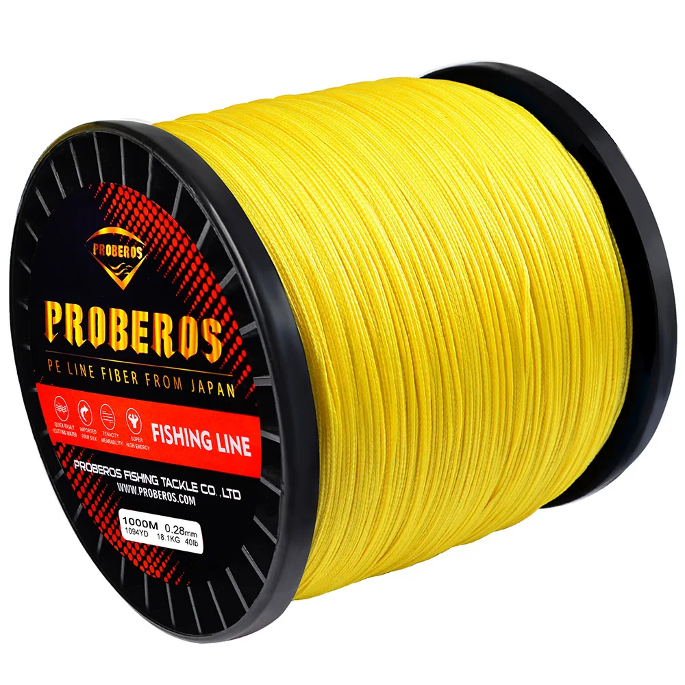 Полиэтиленовая леска от производителя оптовая продажа рыболовные нитки OEM 1000 метров плетеная рыболовная