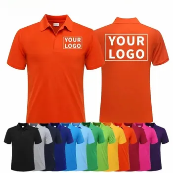 Embroidery logo Printed quick dry golf polos polo t shirts polos pour hommes custom logo