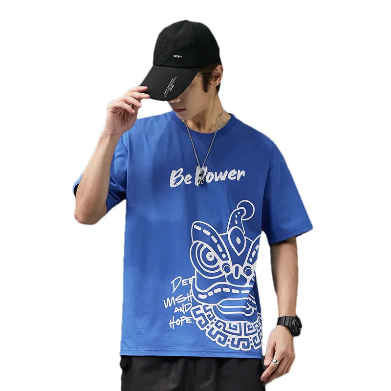 Heavy Short-sleeved 100 Cotton T Shirt 