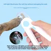 LED nail clippers with light (sky blue)