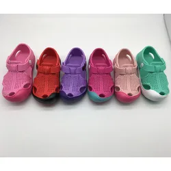 Садовые сабо для девочек, обувь для воды, легкие летние тапочки, пляжные тапки EVA