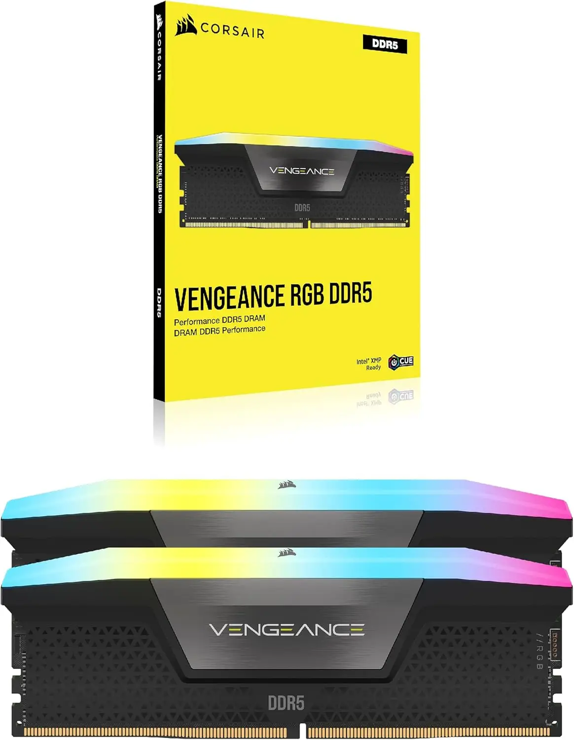 For CORSAIR VENGEANCE RGB DDR5 RAM 32GB (2x16GB) 7200MHz CL34
