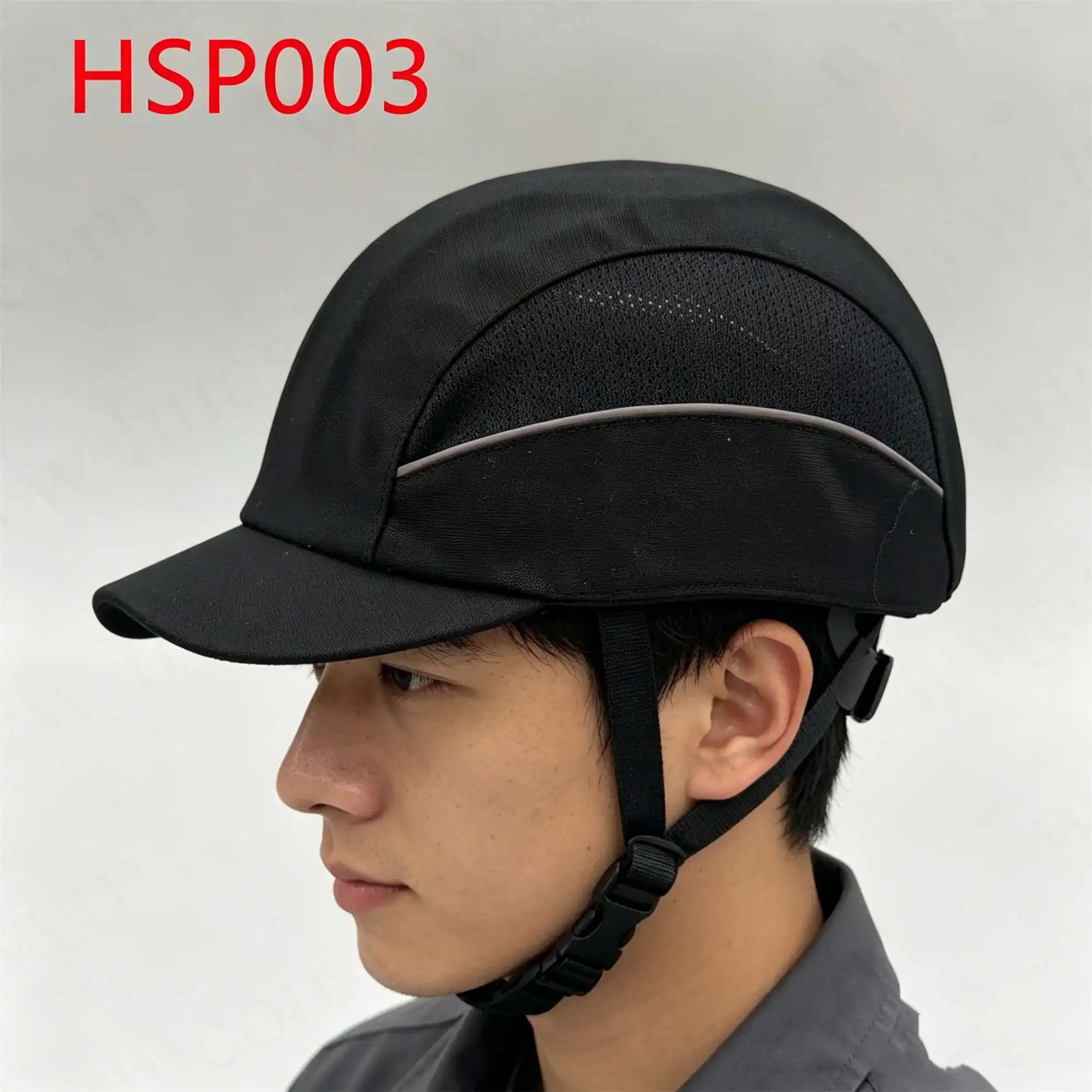 ZYF,Material Handling Durable Shell Design Black Safety Bump Cap Offshore Platform Breathable Padding Work Helmet HSP003