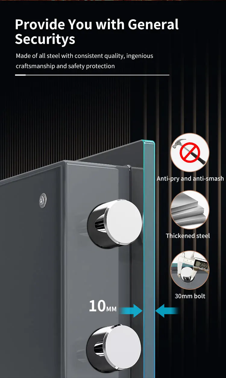 CEQSAFE High Quality Fireproof Electronic Digital Security Lock Safe for Home factory