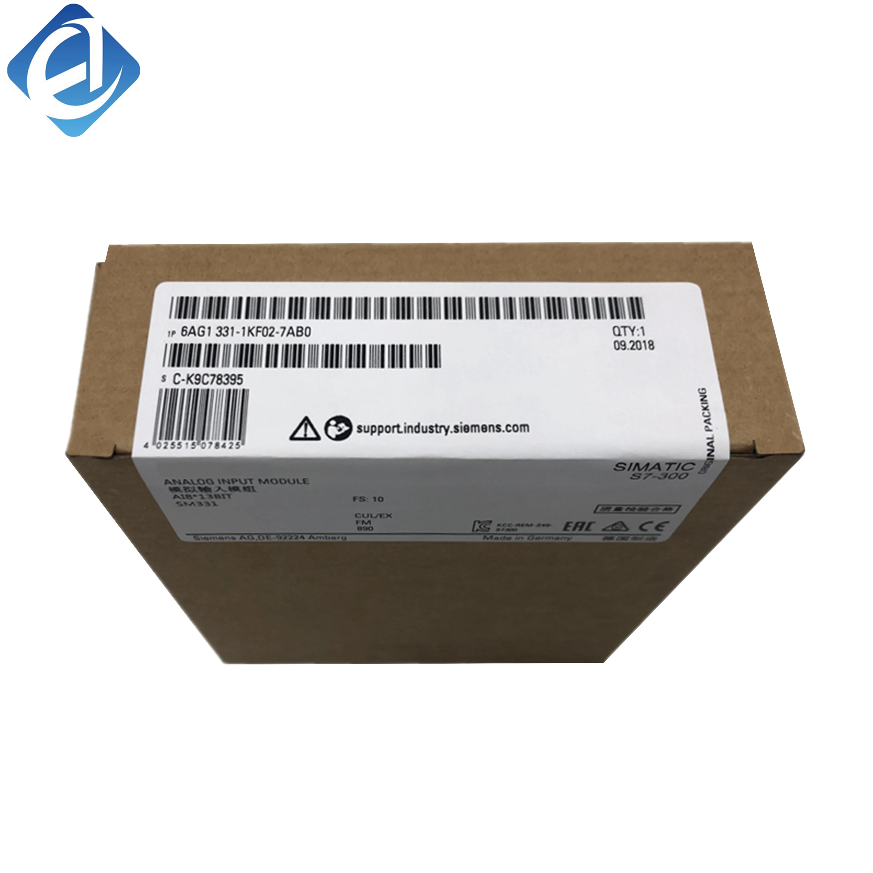 New Original 6AG1 331-1KF02-7AB0 6AG1331-1KF02-7AB0 SIPLUS analog input module for Siemens SIMATIC S7-300 series. Features high-precision signal acquisition, electrical isolation, wide temperature resistance and strong anti-interference. 