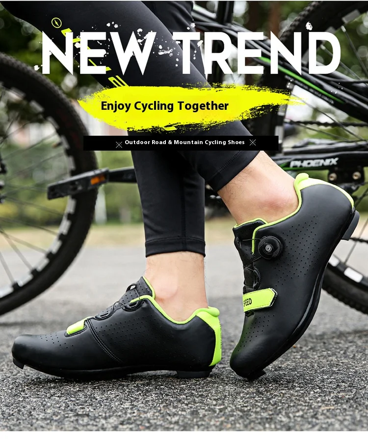 Unisex Road Mountain Cycling Shoes Locks No Locks Options Dynamic Design All Outdoor Mesh Sports Shoes for Winter Summer