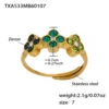 Txa533-green zircon ring-no 7
