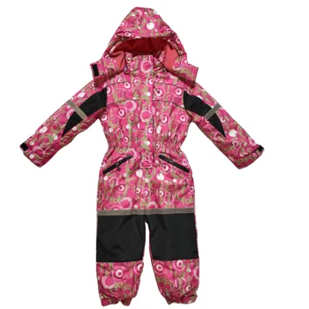 YAJIANUO Baby Girl Two Piece Ski Suits Warm Jacket Snowboarding Sets One Piece Ski Suit Pink Ski & Snow Wear Custom Logo Cotton