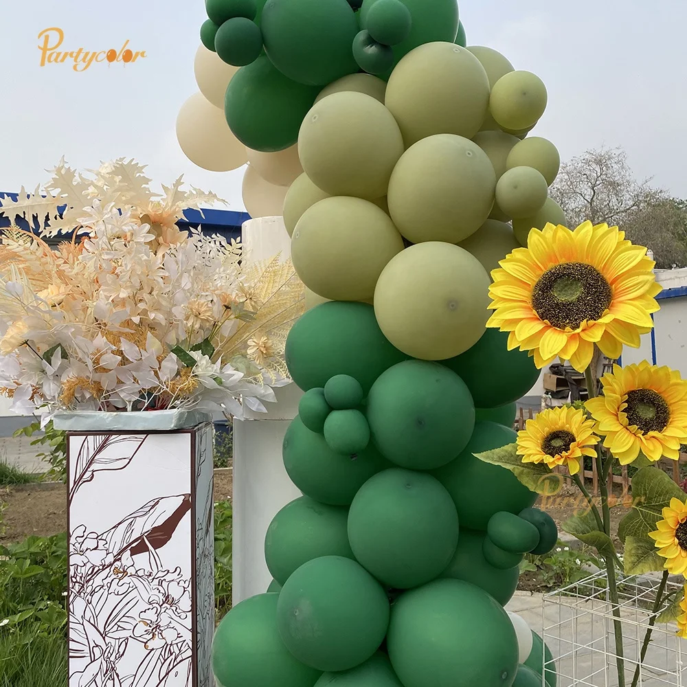2022 New Arrivals Backdrop Wedding Sage Green Balloon Garland Stand Party Decoration Balloons