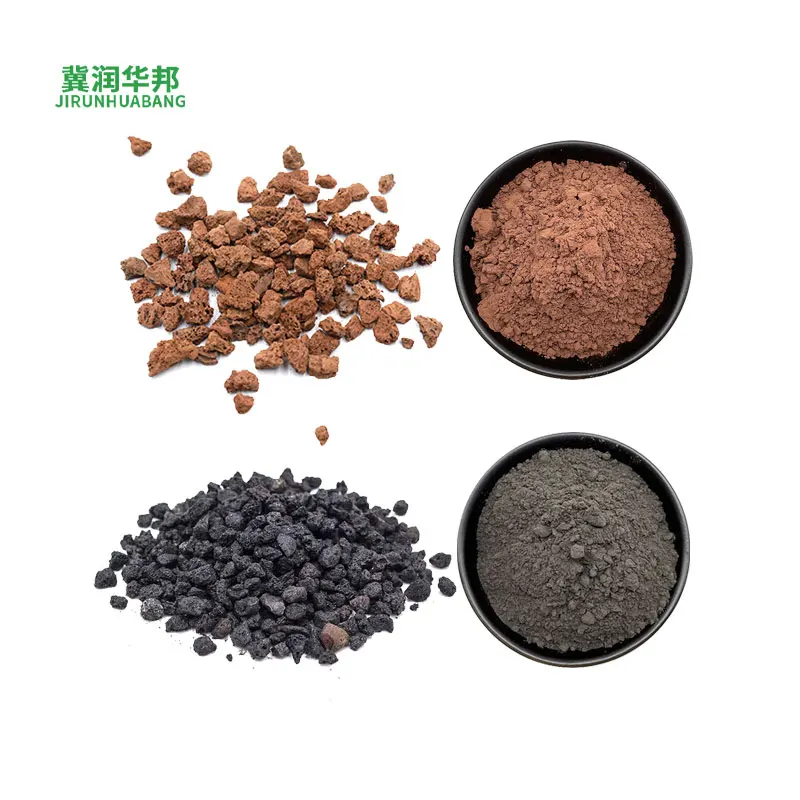 Red 10-20 mm Irregular Natural Basalt Lava Stone Supplier 3-6 mm Black Crushed Volcanic Rocks for Paving Garden Horticulture