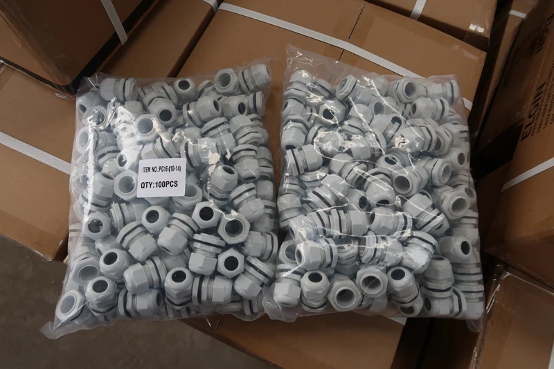 Electric Cable Gland Plastic Pg7s Waterproof Adjustable Cable Gland