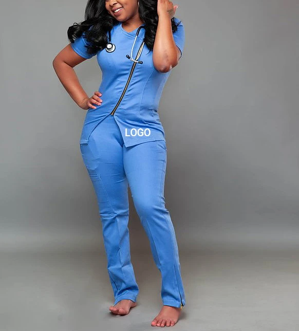 Top Quality Nurses Hospital Uniforms Nursing Best-selling breathable scrubs suit uniforms jogger women scrub sets uniform