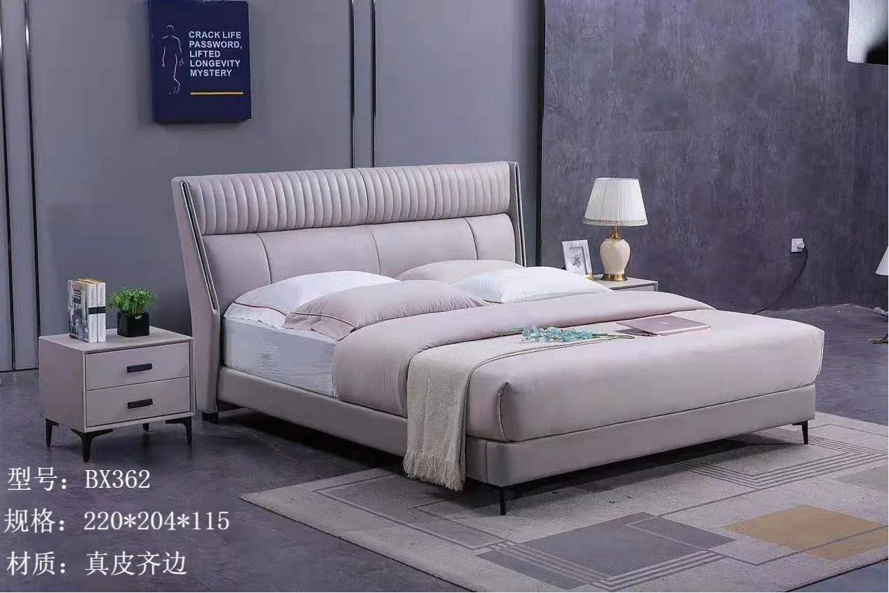 Super Comfortable Backrest Bedroom Technology Fabric Bed