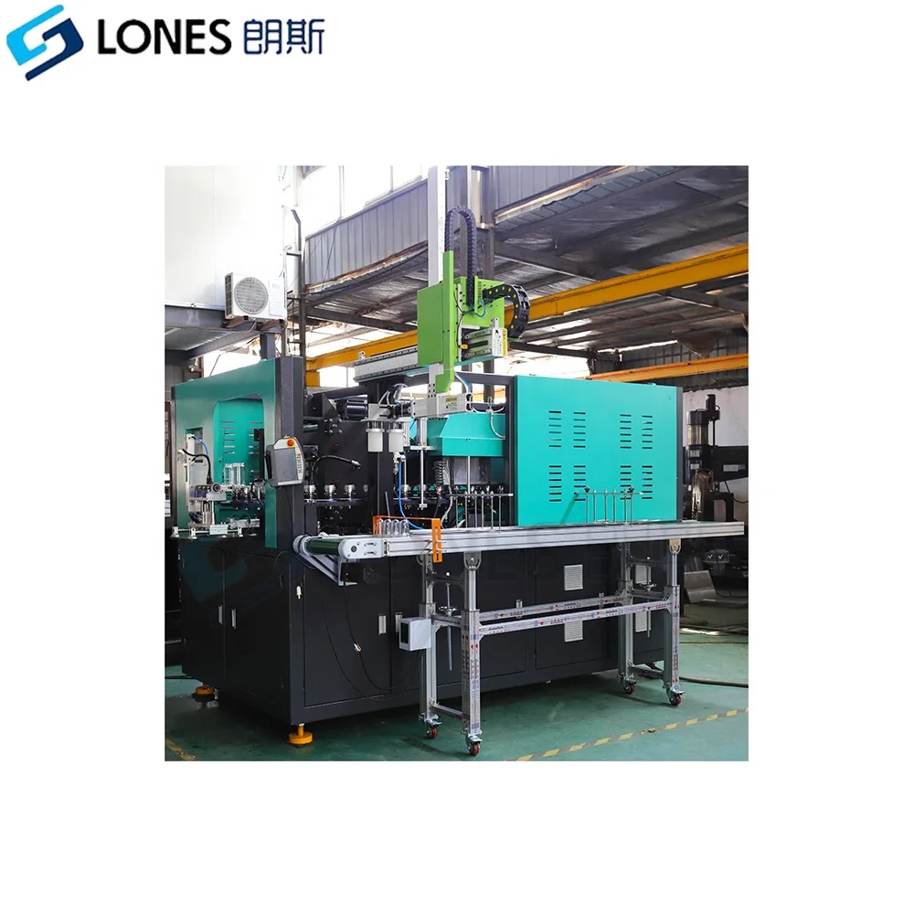 LS-A2 Fully Automatic PET Jar Blowing Machine 10ML-2L Big Mouth Jar Can Bottle Maker 2000BPH Preform Loader PLC Core PP
