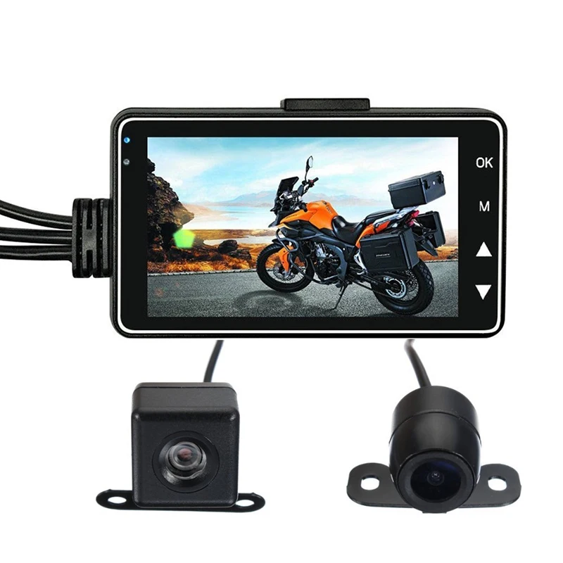 moto dvr camera 3inch motorcycle front