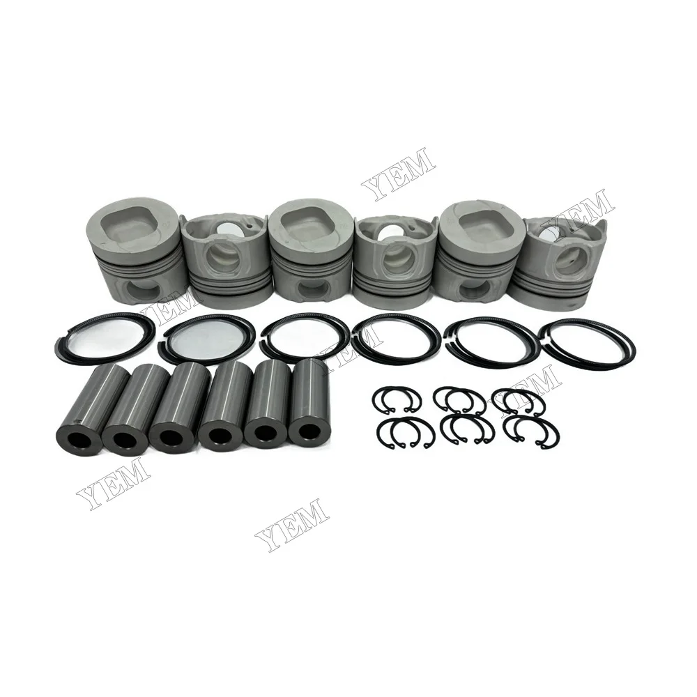 Engine Piston Set With Piston Ring Compatible for Isuzu 6SD1 Replaces China Engine Parts Supplier 2